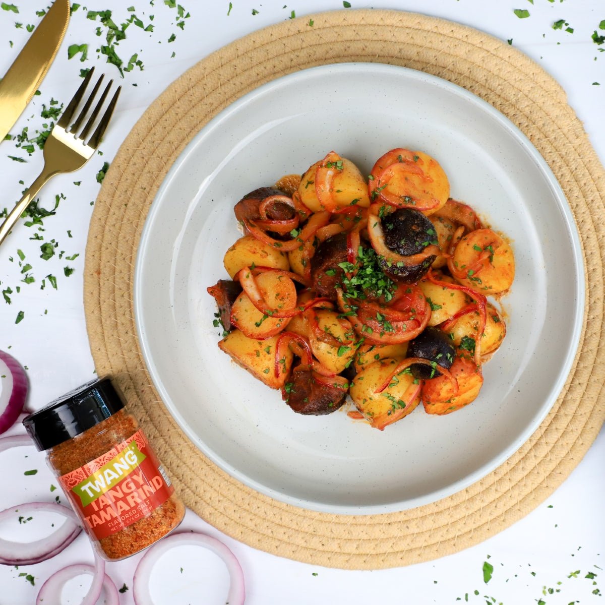 Tangy Tamarind Spiced Potatoes - Twang