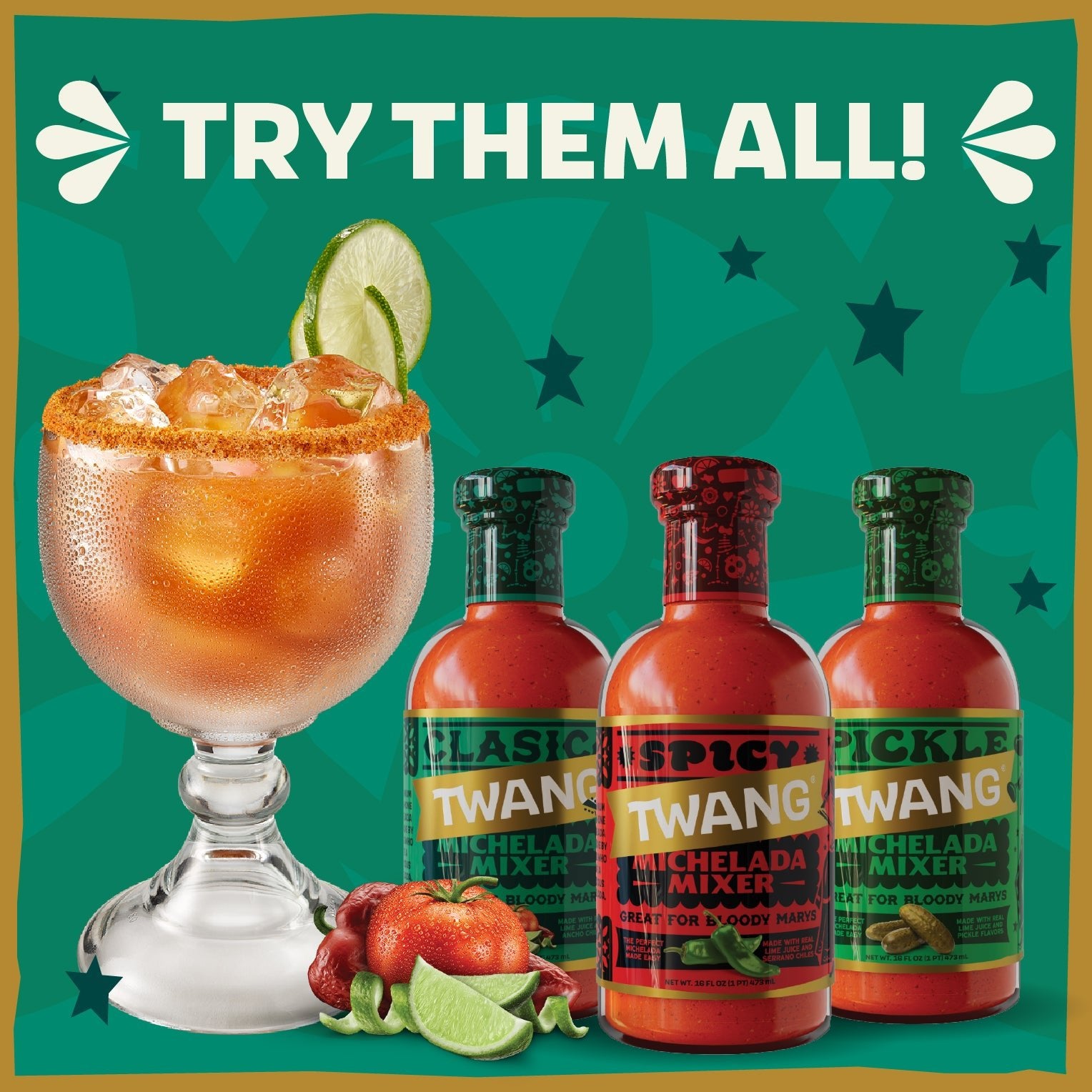 Twang Pickle Michelada Mix 16oz Twang 023604971002